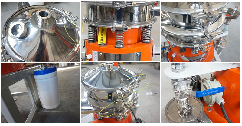 气体保护超声波丝瓜视频黄片地址细节：控制阀，料罐，筛网。