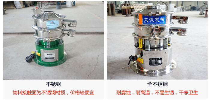 小型圆形筛做工采用：内外抛光的制作方法，能够保证产品的干净。